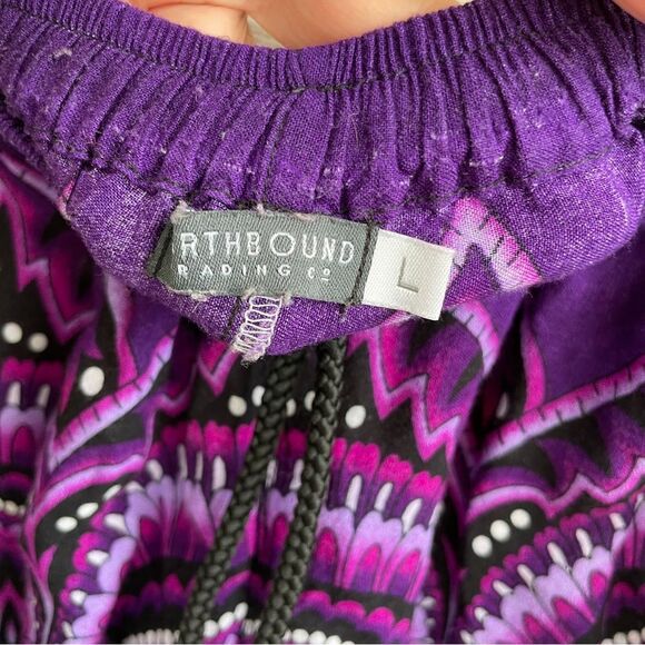 EARTHBOUND TRADING HAREM PANTS IN PURPLE MANDALA‎ PRINT - Picture 6 of 6
